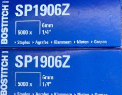 Bostitch SP19 1/4 (6mm) Staples Box 5000.